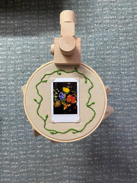 Personalized Embroidered Polaroid Frame