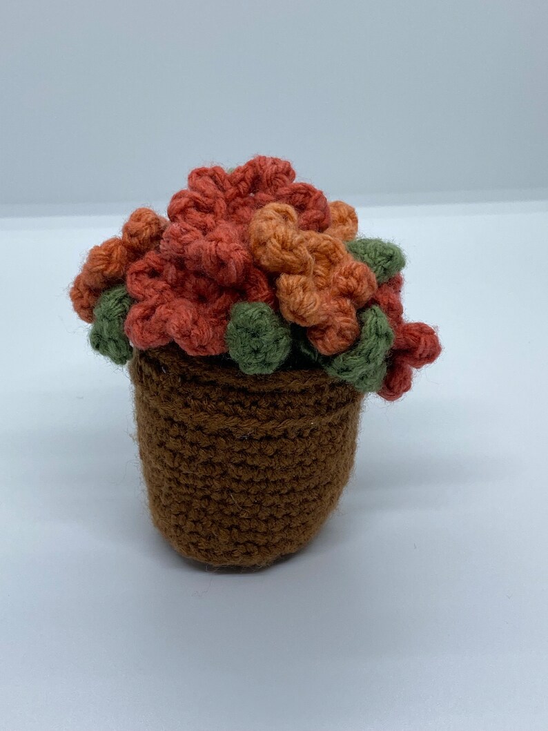 Handmade Crocheted Flower Pot Amigurumi