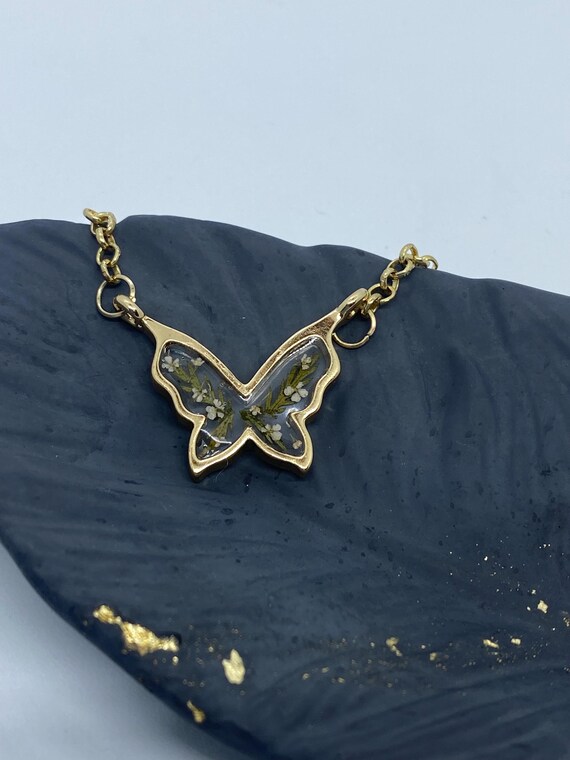 Handmade Butterfly Resin Necklace